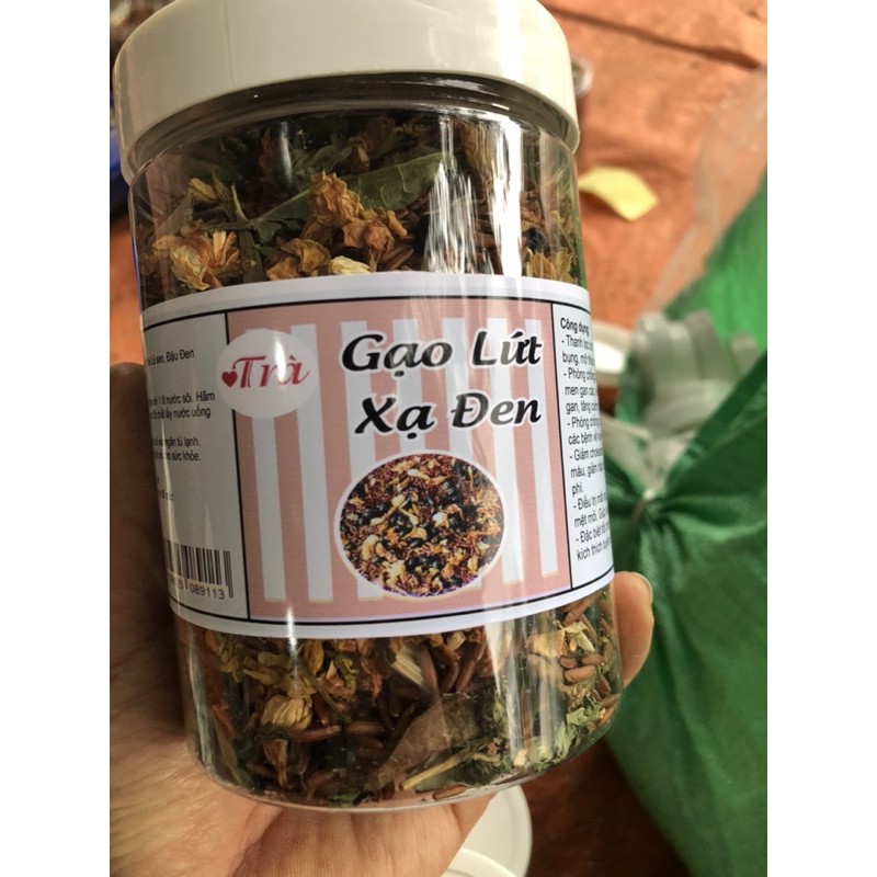 Trà Gạo lứt Xạ Đen - Giá Sỉ Hộp ( 500g )