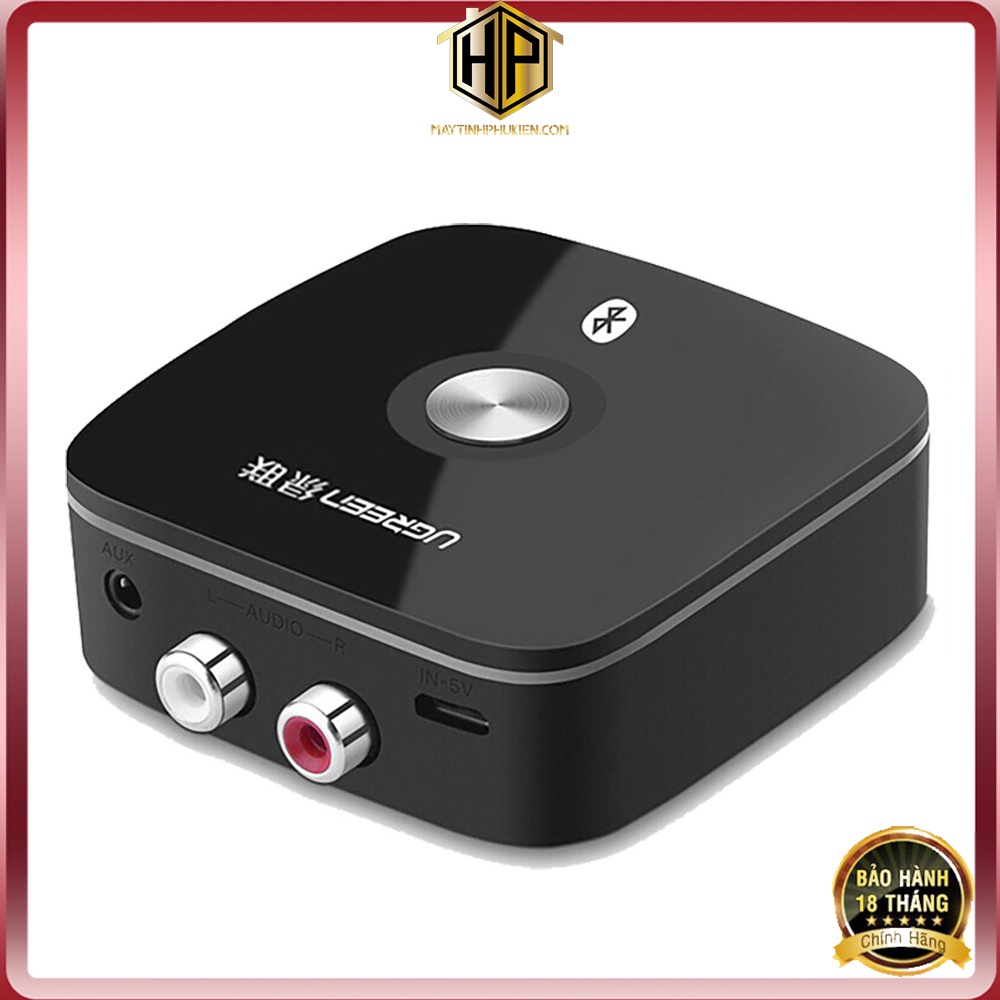 Ugreen 30445 - Bộ thu Bluetooth 4.1 cho loa, amply hỗ trợ cổng 3.5mm, RCA cao cấp