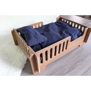 [ HỎA TỐC HCM ] Giường Ngủ Cho Thú Cưng - Giường Ngủ Chó Mèo Sang Chảnh - Tháo Lắp Dễ Dàng