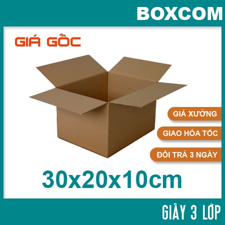 [HCM] - Size 30x20x10 Thùng Carton, hộp carton đóng hàng