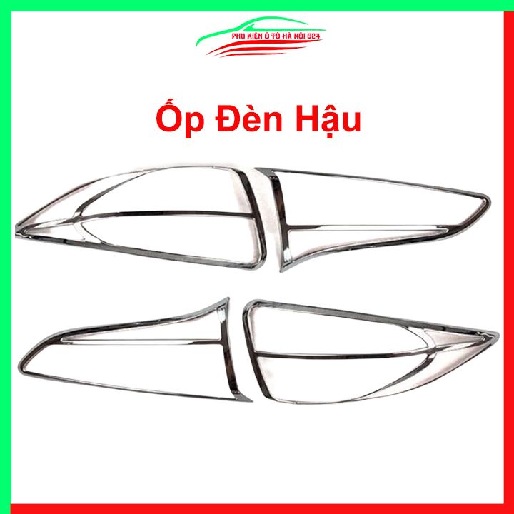 Ốp viền đèn pha hậu mạ crom Tucson 2016-2018 chống trầy trang trí bảo vệ xe