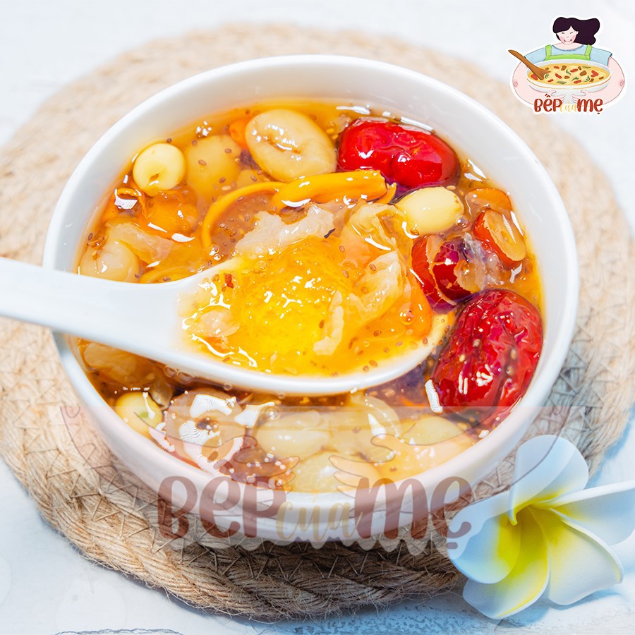 NHỰA ĐÀO THƯỢNG HẠNG GÓI 100G Chè tuyết yến dưỡng nhan BẾP CỦA MẸ ONICI