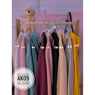 Bigsize áo khoác nỉ trơn ak09