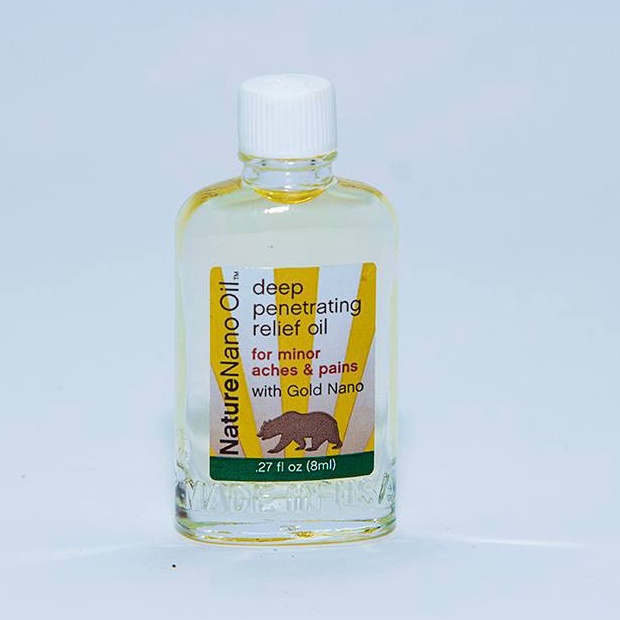 Dầu gió NATURE NANO OIL 8ml - dầu nóng xoa bóp hiệu con gấu của Mỹ