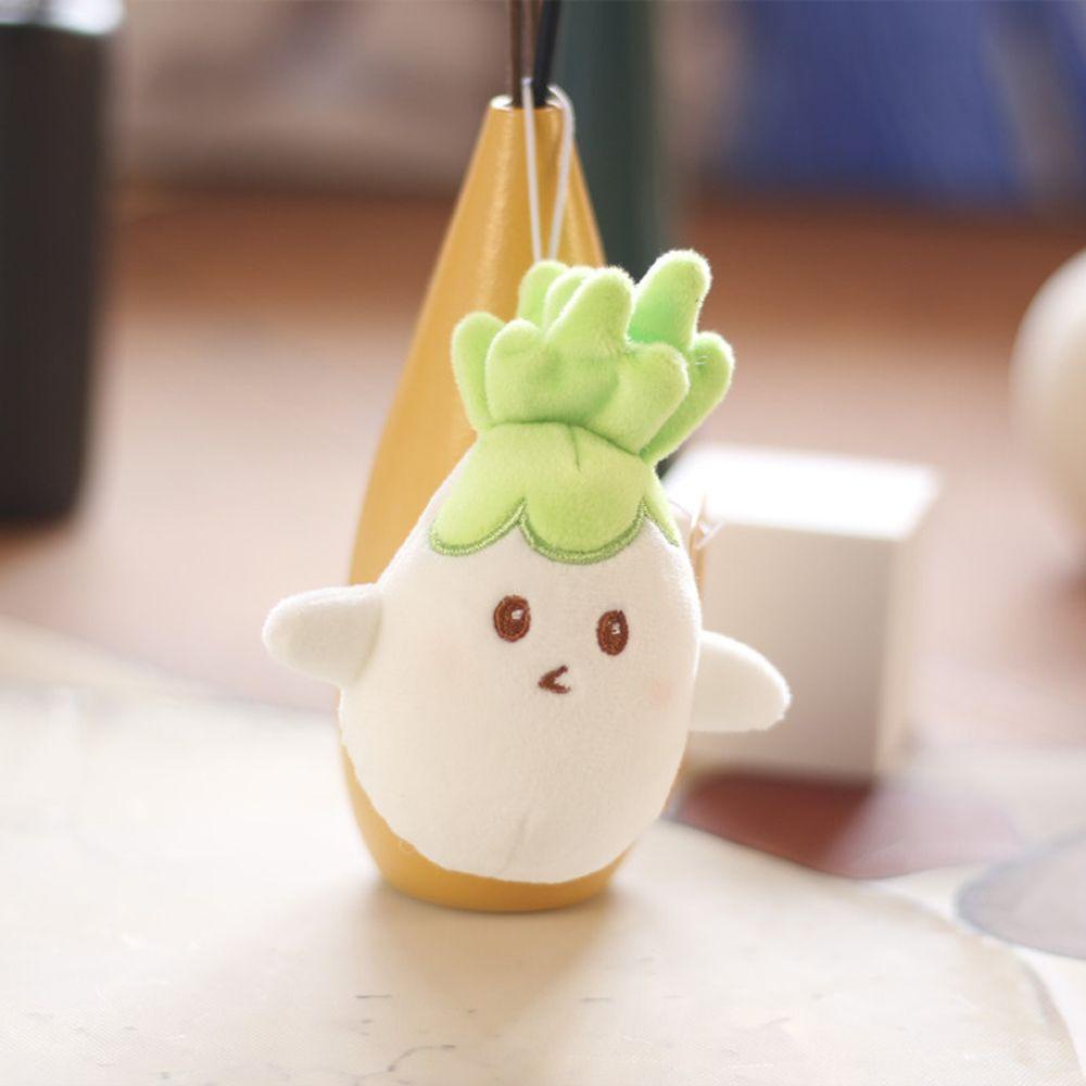 Móc Khóa Hình Củ Cải Dễ Thương Sáng Tạo