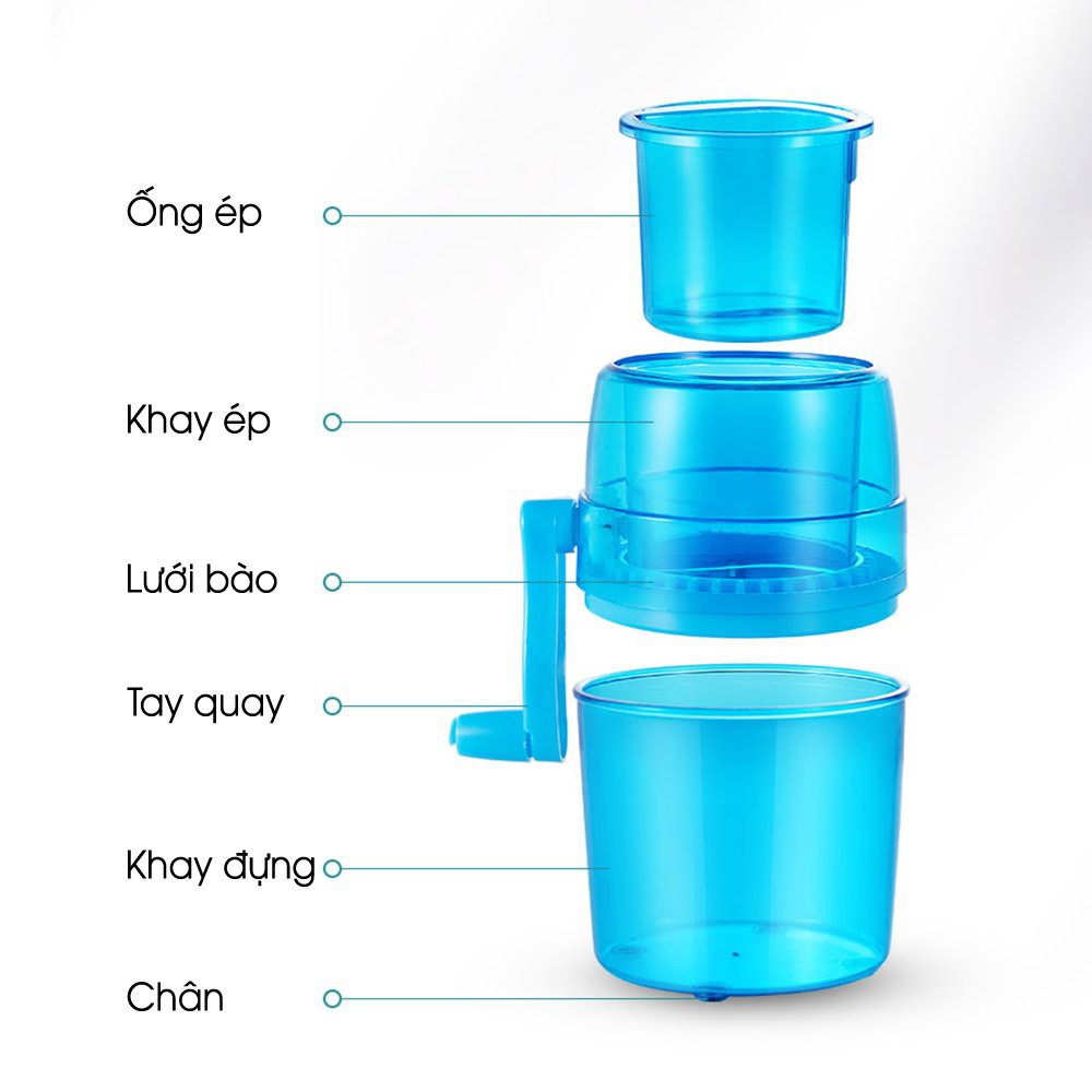 Máy xay đá bào mini bằng tay - Máy bào đá mini quay bằng tay