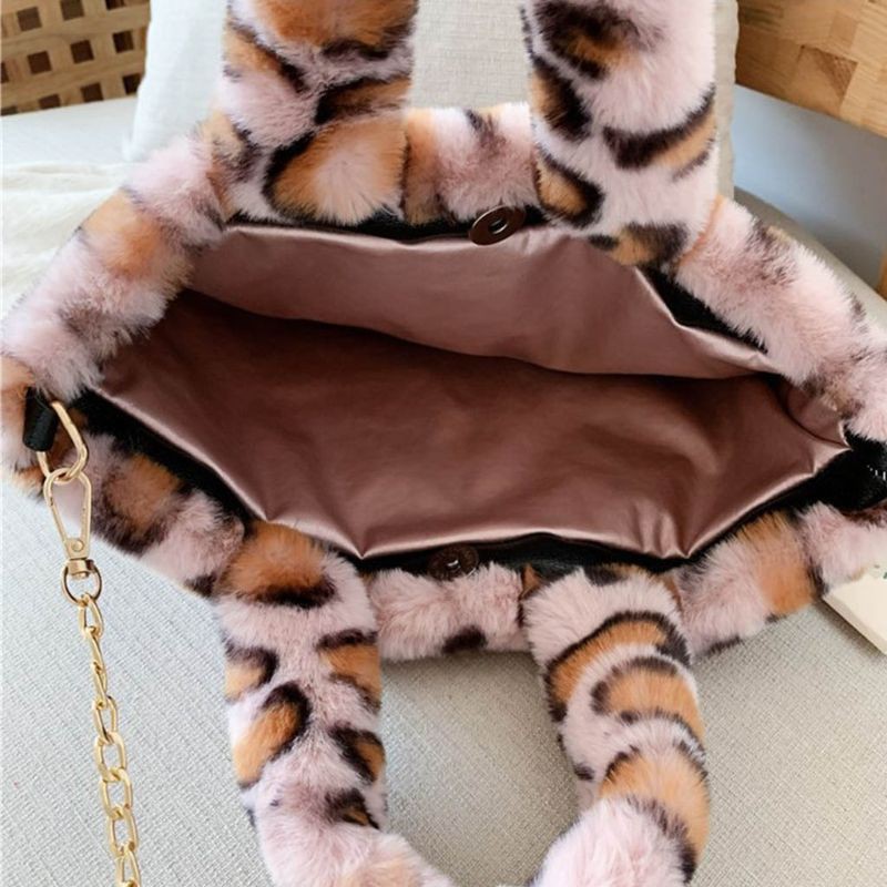 túi đeo vai dành cho nữ Nữ Đeo Chéo Họa Tiết Da Báo