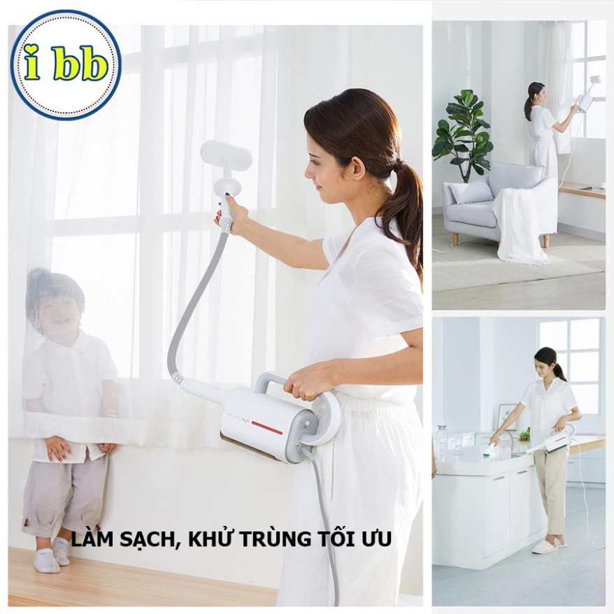 Máy hút bụi làm sạch bằng hơi nước Deerma ZQ600 diệt tiêu vi khuẩn đến 99%, làm mới sopha đệm nằm [có bảo hành]