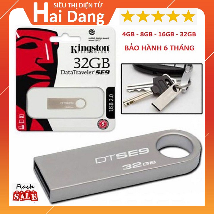 Usb Kingston, 4GB - 8GB - 16GB - 32GB Usb - Vỏ Kim Loại  Chống Va Đập (bảo hành 6 tháng)