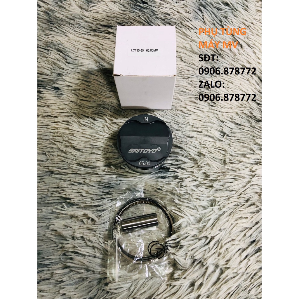 Pistong Ex 57/62/65 thương hiệu S'mitoyo. Trái FIN nén. Xe Ex135/150/Winner Sonic