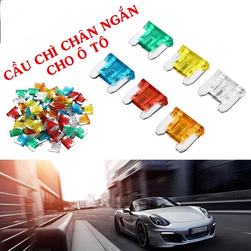 ✅ 10 cầu chì chân ngắn [chân micro ] 5A,7.5A,10A,15A,20A,25A,30A. cho ô tô,xe máy