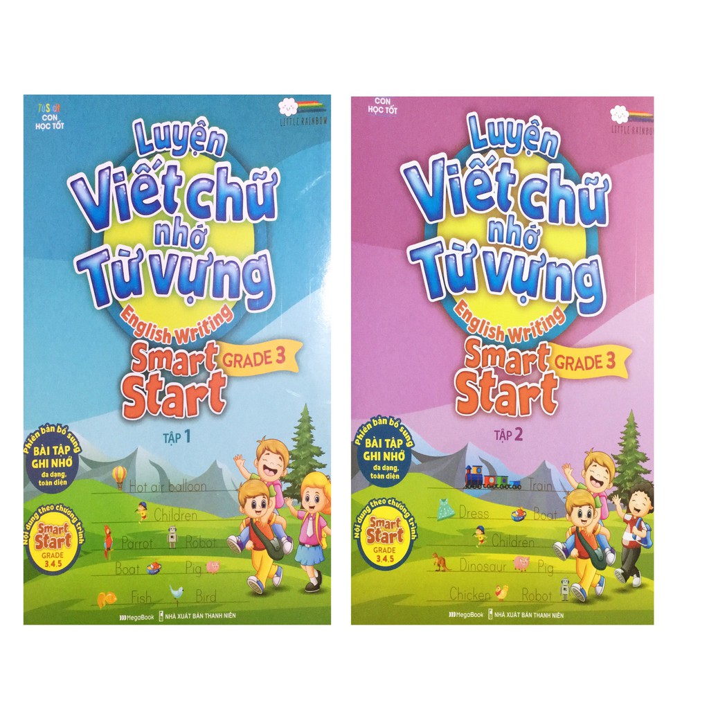 Sách - Bộ Sách Luyện Viết Chữ Nhớ Từ Vựng - English Writing Smart Start Lớp 3 (Bộ 2 Cuốn)