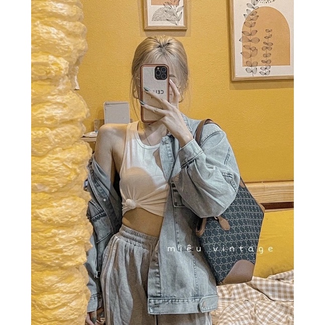 ÁO KHOÁC BÒ TÚI HỘP TAG DA