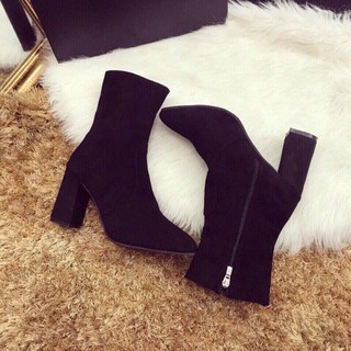 GIÀY BOOT NỮ DA LỘN CAO CỔ ĐẸP