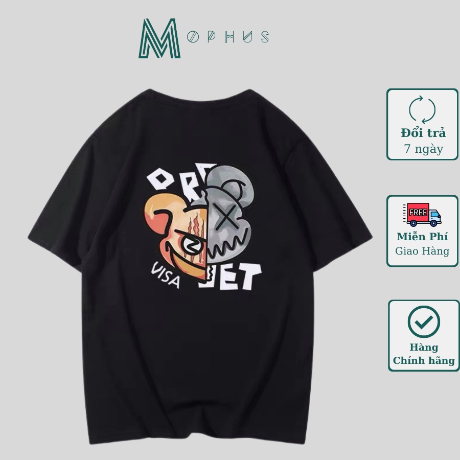 Áo thun nam nữ chất cotton unisex form rộng kiểu dáng phông nữ Mophus MT002