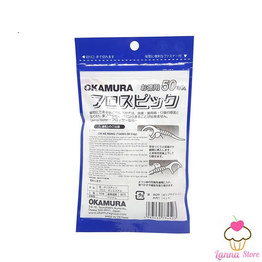 Tăm kẽ chỉ nha khoa chất lượng Bịch 50 cây/90 cây làm sạch răng kẻ răng - Nhật Bản