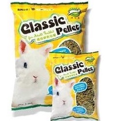 Super Rabbit Thức ăn cỏ nén Classic pellet cho Thỏ túi 500g, 1kg