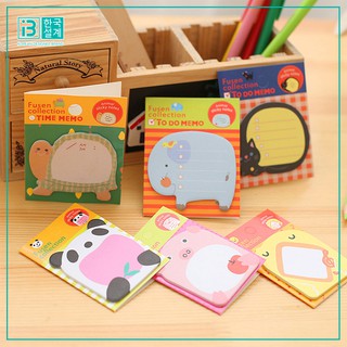 Giấy ghi chú thiết kế kiểu dáng hình động vật dễ thương tiện dụng cho sinh viên/văn phòng