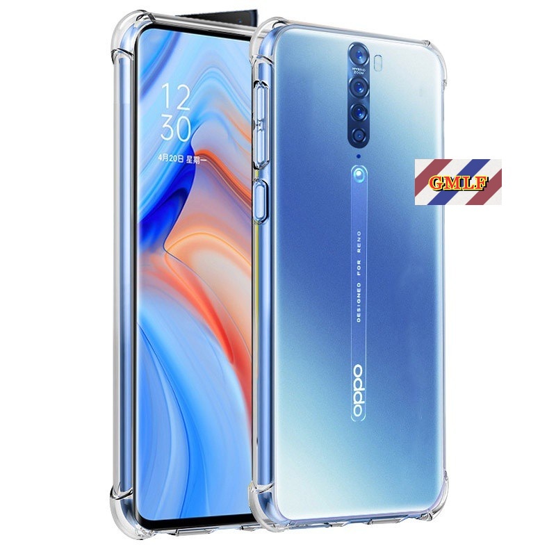 Ốp Điện Thoại TPU Mềm Trong Suốt Bảo Vệ Bốn Góc Cho Oppo Reno 6 5 4 3 Pro LIte 2 2F 4F 5F 4SE 2Z Z