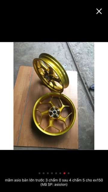 Mâm Asio bản lớn lắp ex150