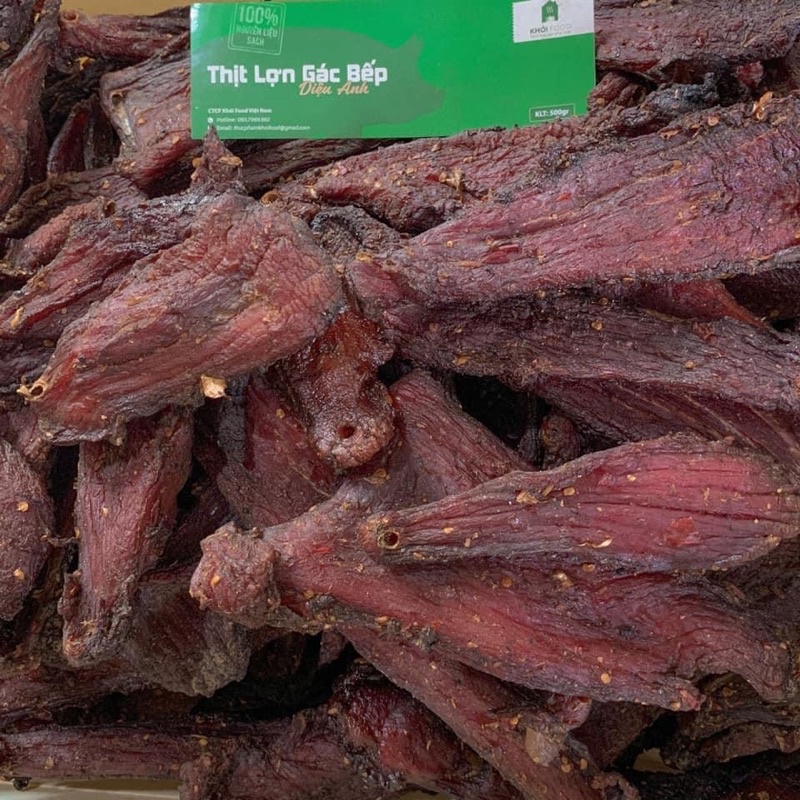 Lợn gác bếp Khói food ngon đặc biệt 100gram [Tặng kèm chẳm chéo] | BigBuy360 - bigbuy360.vn