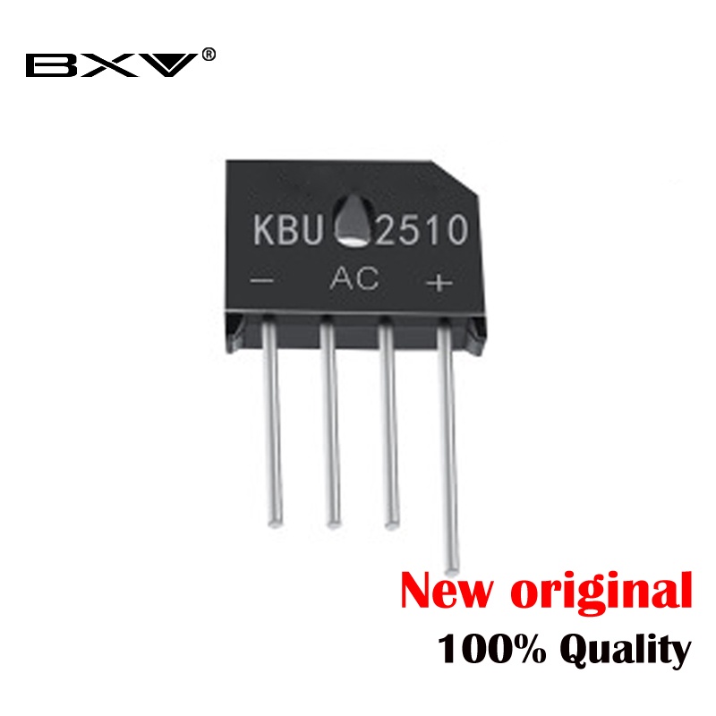 Set 5 Cầu Chỉnh Lưu KBU2510 25A 1000V Đa Dụng Chất Lượng Cao