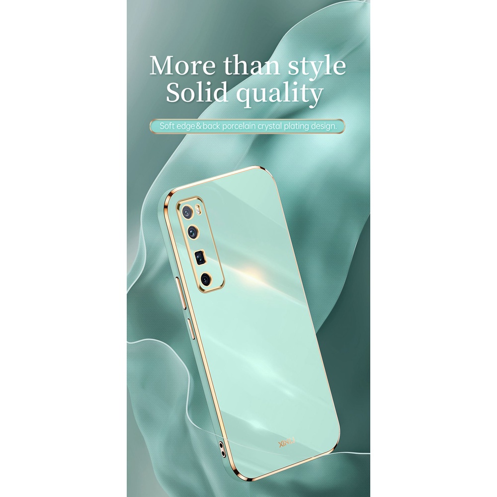 Ốp Điện Thoại TPU Dẻo Mạ Vàng 6D Sang Trọng Cho Huawei Nova 7 Pro 5G Huawei Nova7 SE