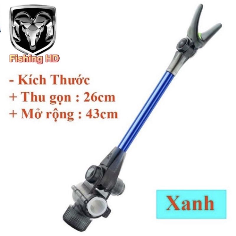 [QUATANGKHOALINK ,CHAN ,CHI]    [FREESHIP]Ngoe Chống Cần Câu Đài, Gác cần Câu cá Carbon Cao Cấp Siêu Bền DCC7