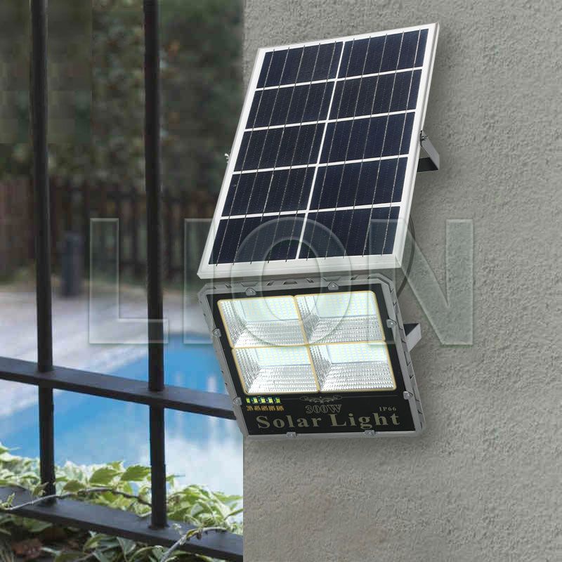 Đèn Pha Năng Lượng Mặt Trời 4 Mắt 60W/100W/200W/300W - 366 Led;2.300LM;IP66;Pin 30.000mAh;Remote - Đèn Không Tốn Điện