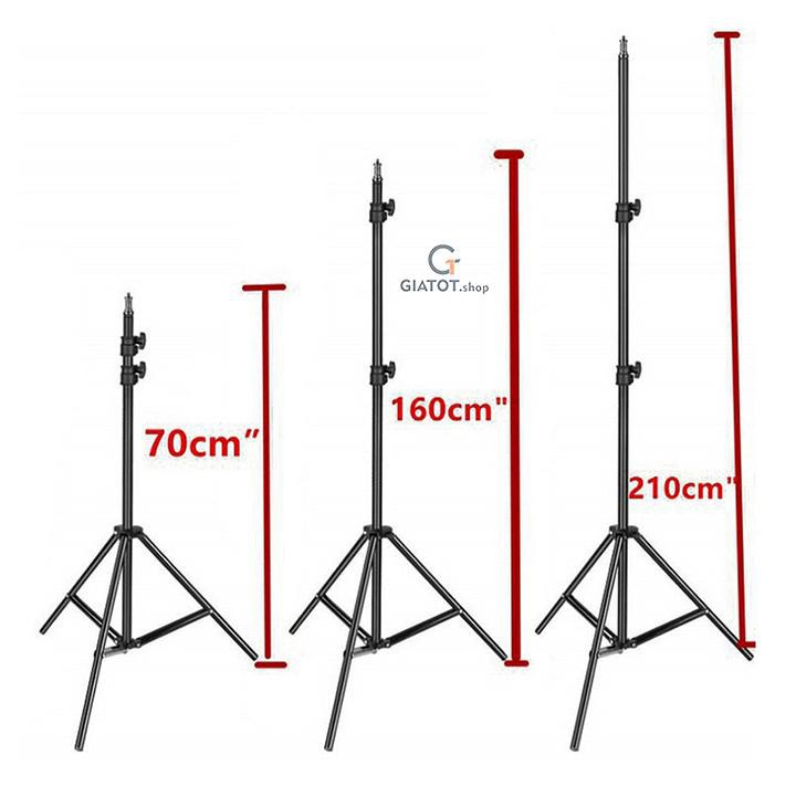 Tripod 2.1m khung nhôm sử dụng trong Studio tặng kèm điều khiển bluetooth, hàng đẹp GiatotHN