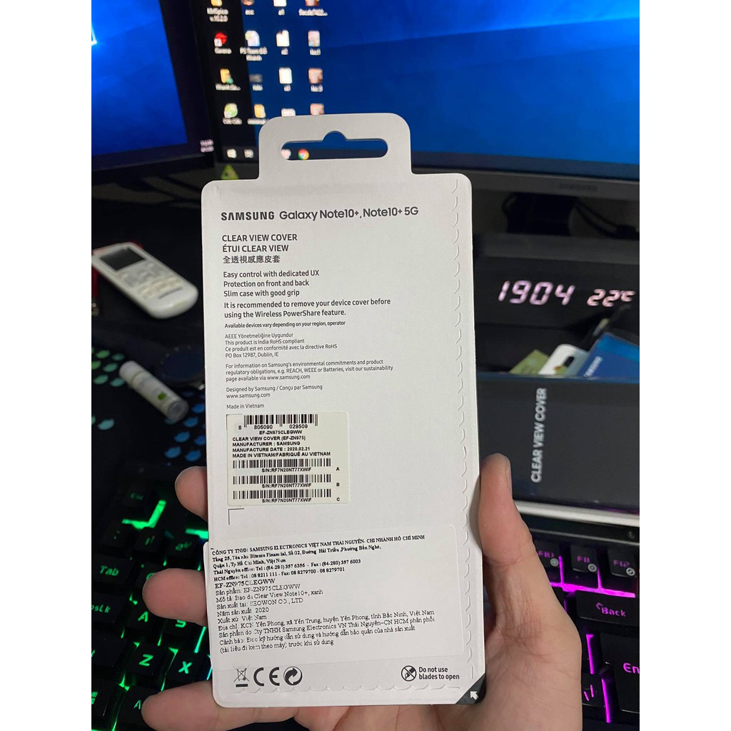 Bao da Clear View Galaxy Note 10 Plus ( Note 10+ ) - Hàng Chính Hãng ( Fullbox) | BigBuy360 - bigbuy360.vn