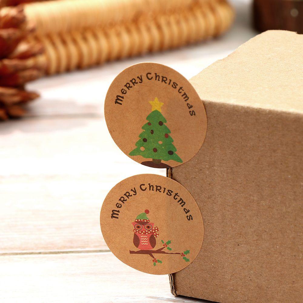 Set 10 Tấm Nhãn Dán Trang Trí Giáng Sinh