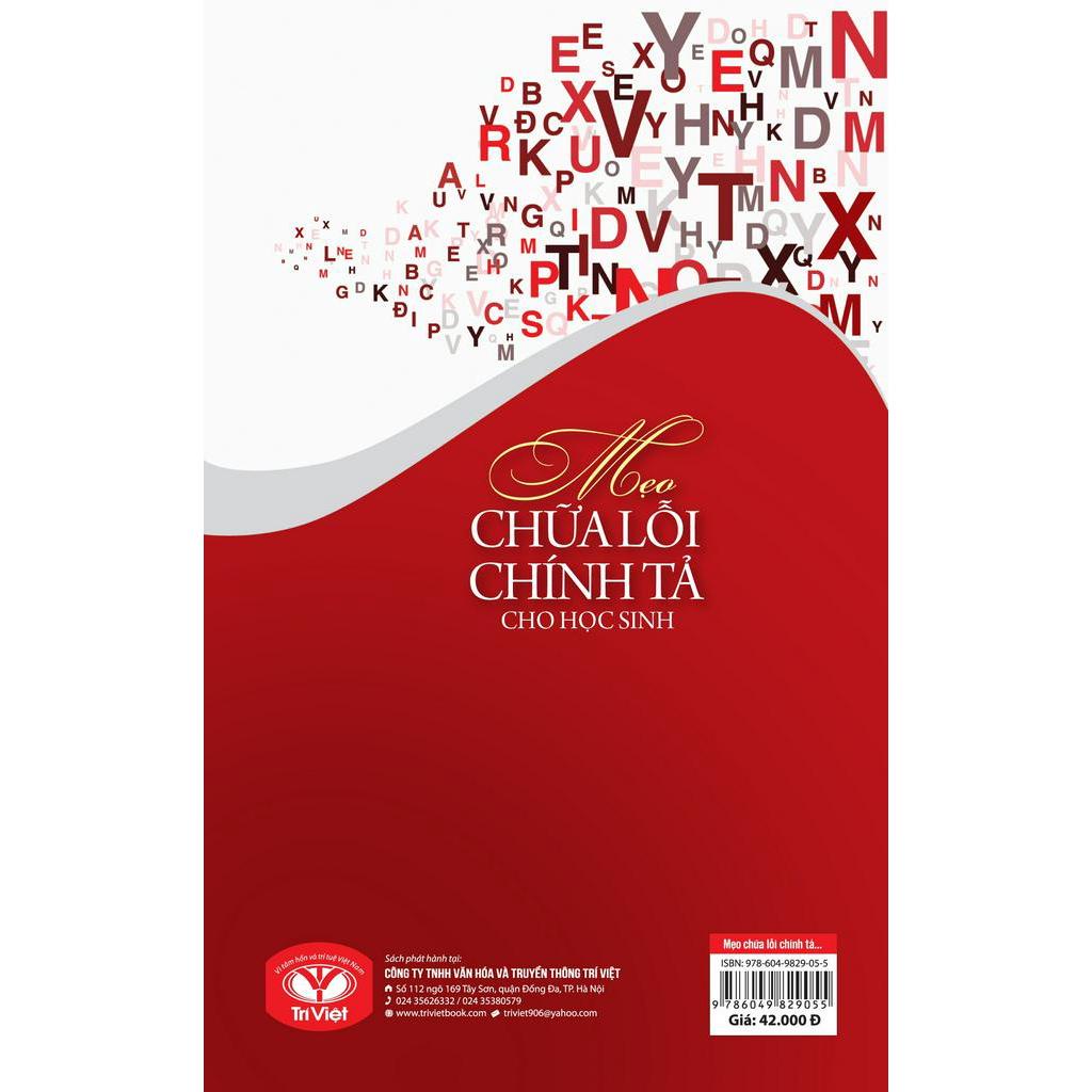 Sách - Mẹo Chữa Lỗi Chính Tả Cho Học Sinh
