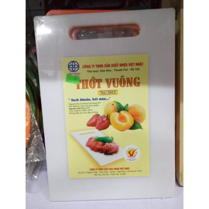 ( hang hot) Thớt nhựa vuông Việt Nhật sạch khuẩn hết mùi rẻ bền đẹp không độc hại