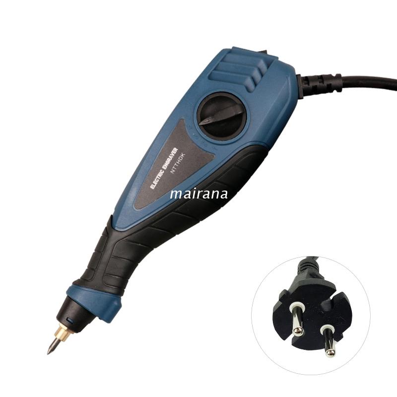 Bút khắc điện tử mini phích cắm EU 2 trong 1 dùng trong chế tác gỗ/ gốm/ kim loại/ kính đa năng