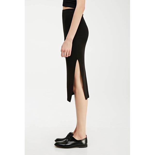 Chân váy thun xẻ tà hiệu FOREVER21