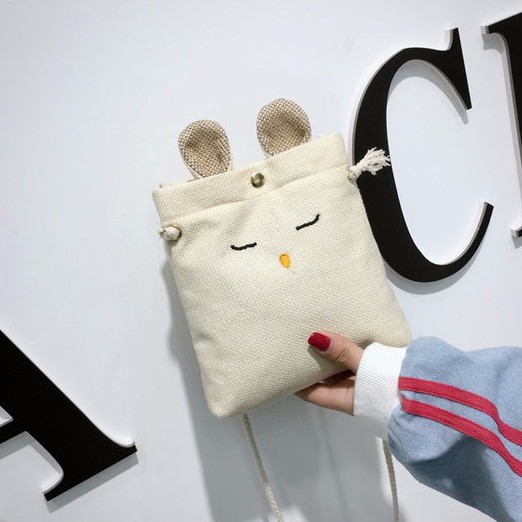 Túi tote vải đẹp đeo chéo giá rẻ canvas bag đi học ULZZANG TT3 GUDEO