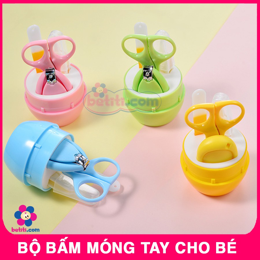 [Mã 254FMCGSALE giảm 8% đơn 500K] Bộ Dụng Cụ Bấm Móng Cho Bé 4 Chi Tiết - Cắt Móng Tay Trẻ Em - SP000662