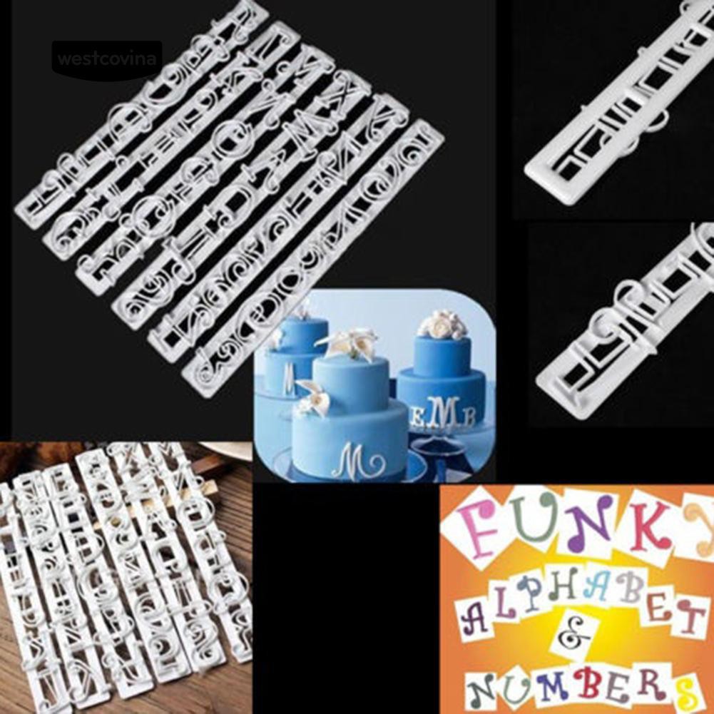 Khuôn cắt chữ trang trí bánh