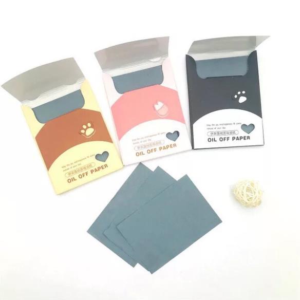 Gói 80 Miếng Giấy Thấm Dầu Than Hoạt Tính Oil Off Paper OP24 nhập xịn