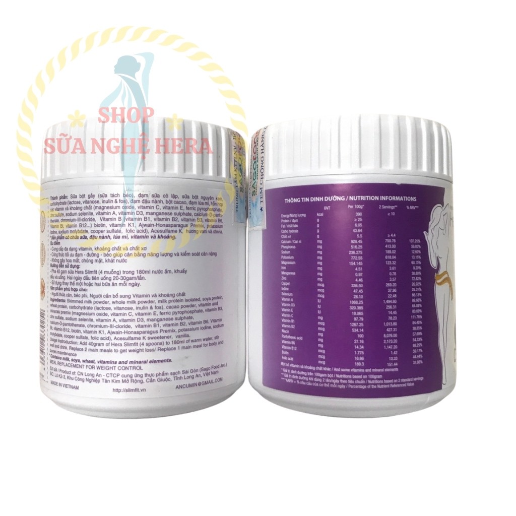 Sữa Giảm Cân HERA SLIMFIT MS02 Giảm Cân Nhanh - Giảm Cân An Toàn - Không Mệt Mỏi (Hộp 100GRAM) | BigBuy360 - bigbuy360.vn