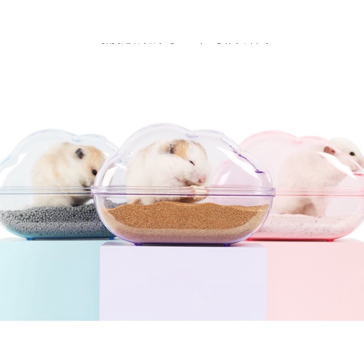 TỔNG HỢP các nhà ngủ, nhà tắm, wheel TRONG SUỐT cho hamster,sóc, nhím