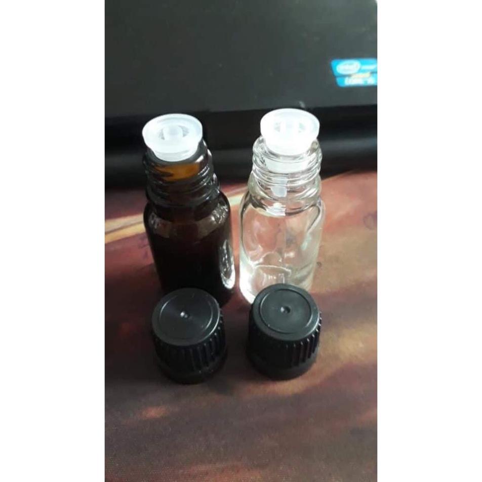 1 vỏ Chai thủy tinh ( vỏ chai + nắp vặn + nhỏ giọt) : 10ml 20ml 30ml 50ml