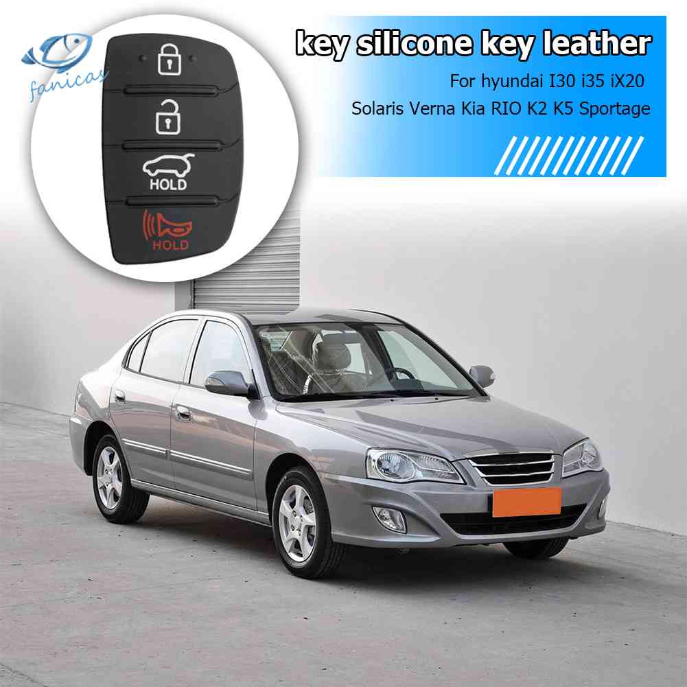 Vỏ ChìA KhóA ĐiềU KhiểN Từ Xa 4 NúT BấM Cho Hyundai