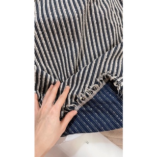 Vải dạ tweed sọc mềm đanh 170k/2m khổ 1,5