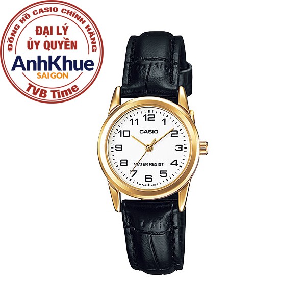 Đồng hồ nữ dây da Casio chính hãng Anh Khuê LTP-V001GL-7BUDF (25mm)