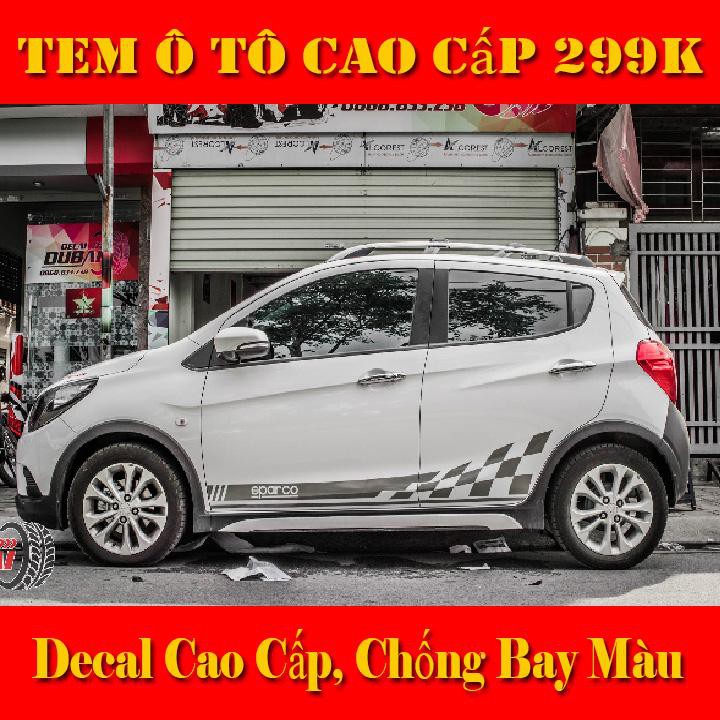 CẬN CẢNH BỘ TEM DÁN SƯỜN XE Ô TÔ CAO CẤP ĐẸP