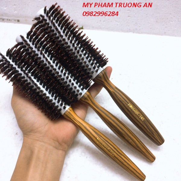 Lược sấy cán gỗ lõi phủ ceramic