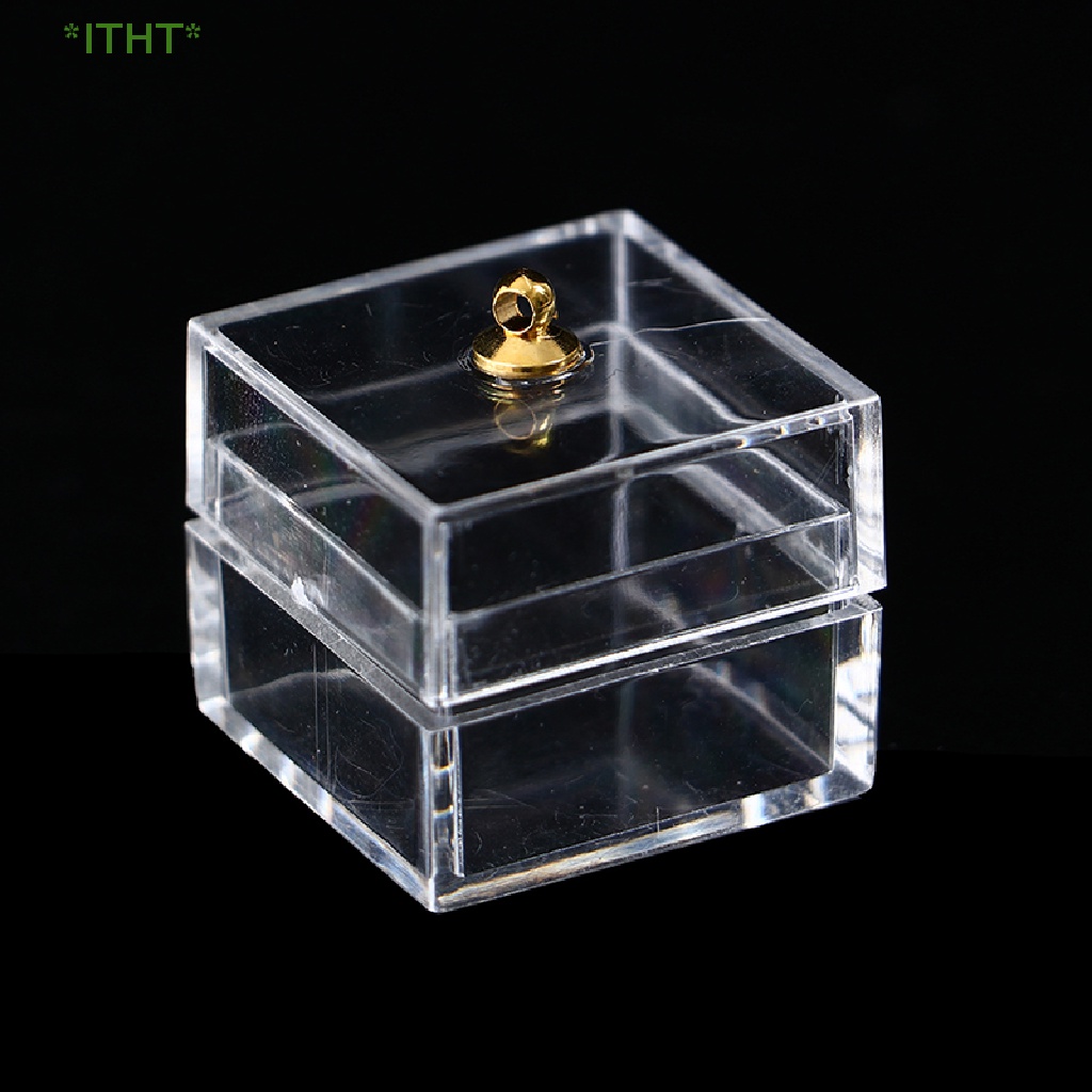Hũ Thủy Tinh Mini Đựng Kẹo Hình Gấu Dễ Thương Trang Trí Nhà Búp Bê Mới