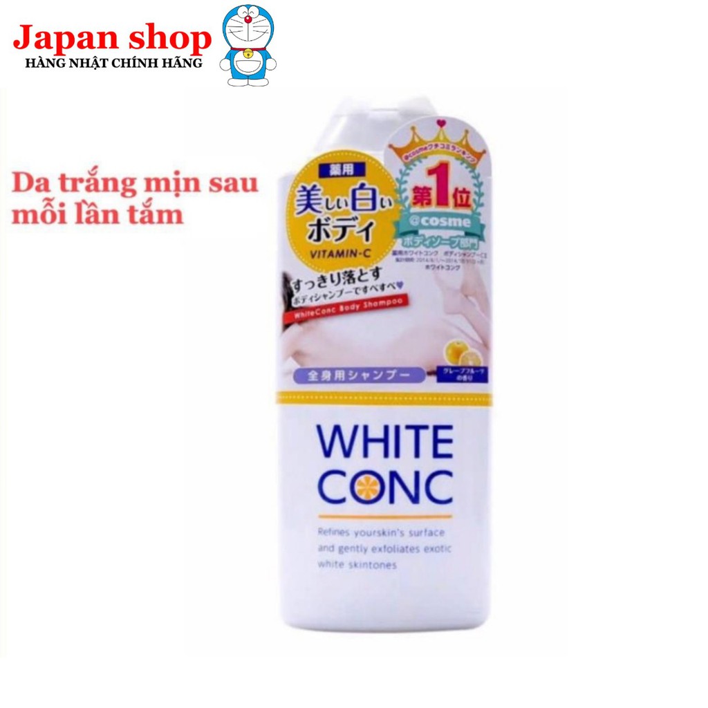 Sữa tắm trắng da White ConC Body Shampoo 360ml - Da trắng mịn sau mỗi lần tắm .